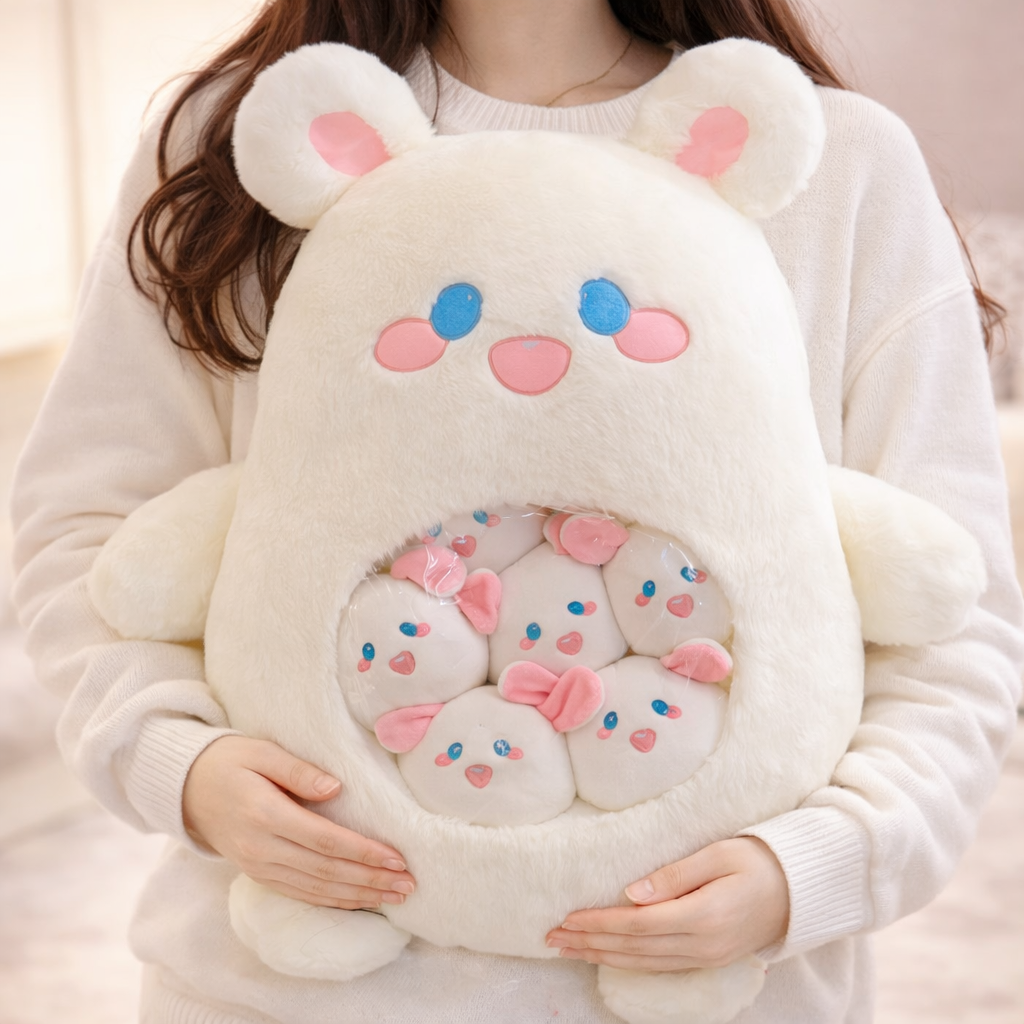 Cutest Bunny Plush with 6 Babies