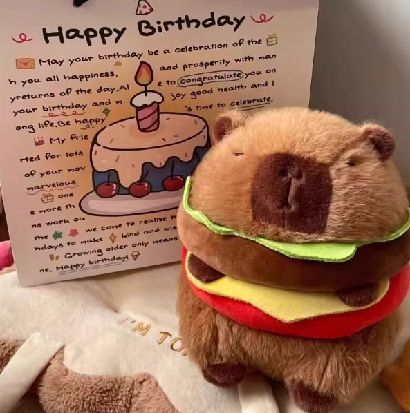 Capybara with Burger Belly