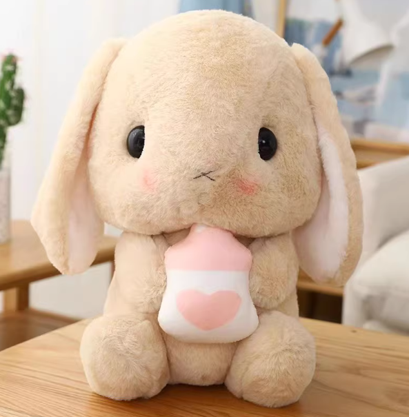 Bunny Beige Color with Milk Bottle