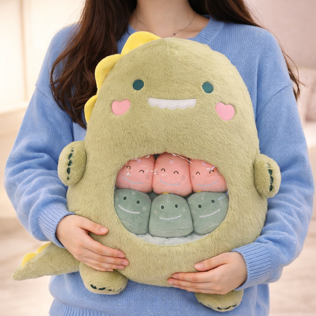 Cutest Dinosaur Plush with 6 Babies