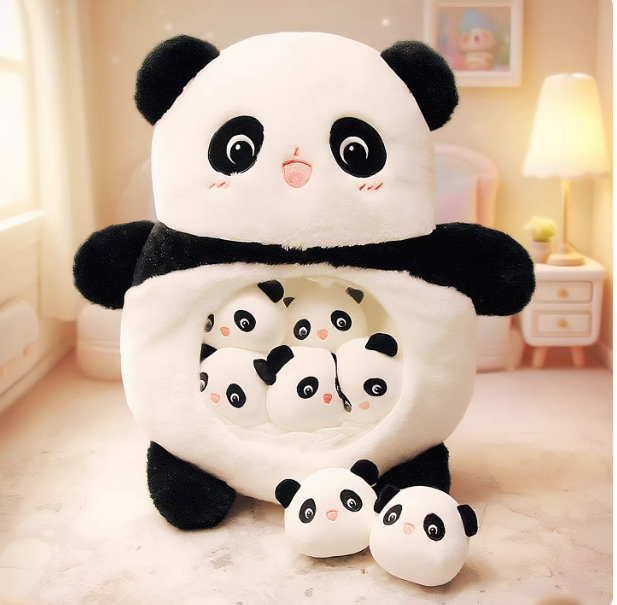 Cutest Panda Plush with 6 Babies