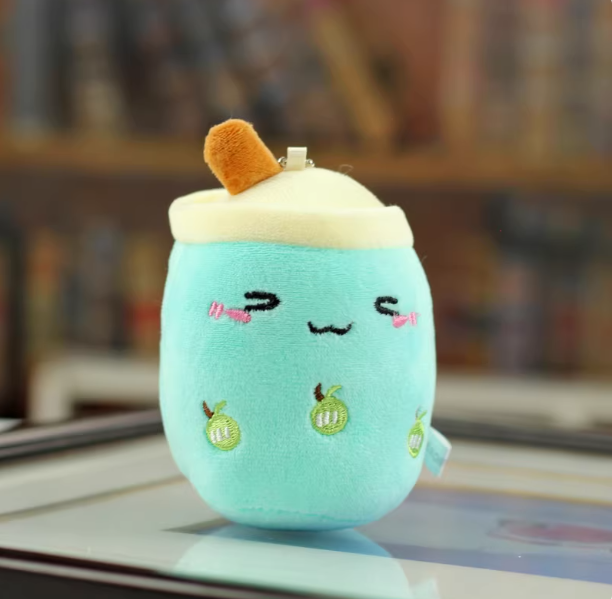 Blue Boba Cute and Soft Keychain