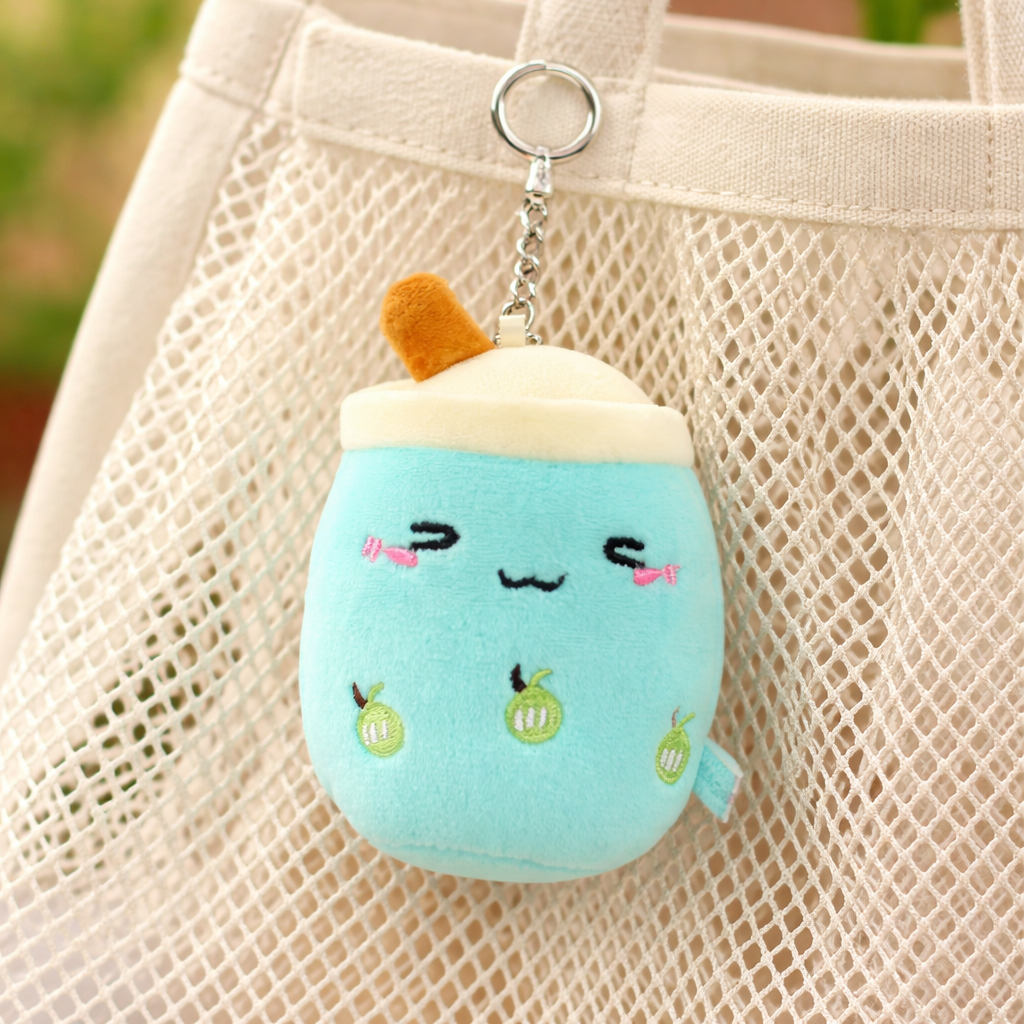 Blue Boba Cute and Soft Keychain