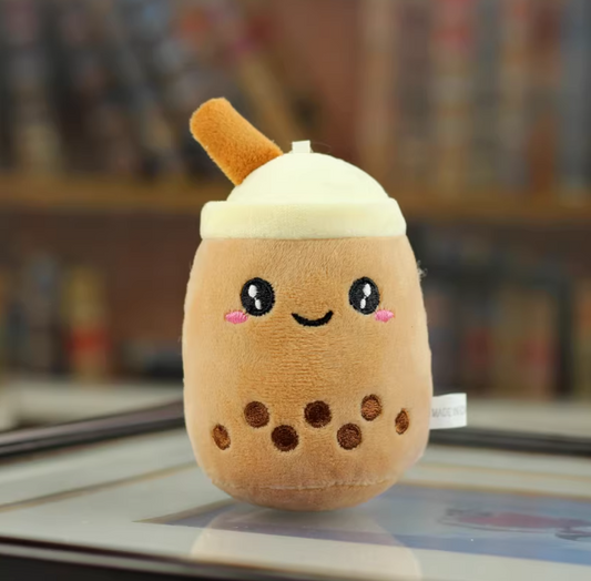 Brown Boba Cute and Soft Keychain