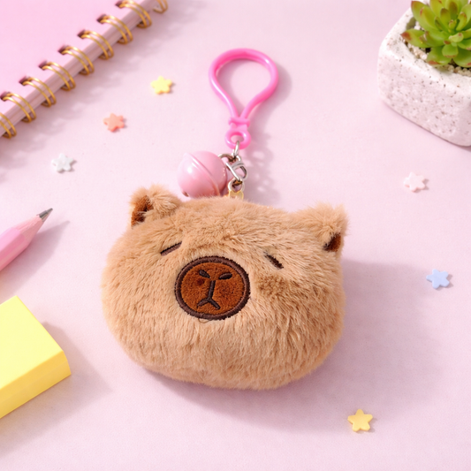 Capybara Bell Keychain