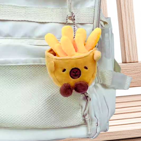 Capybara French Fries Plush keychain