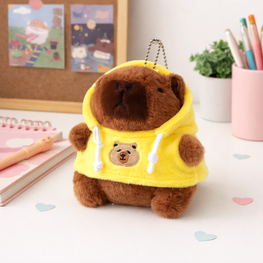 Capybara Yellow Sweater Keychain
