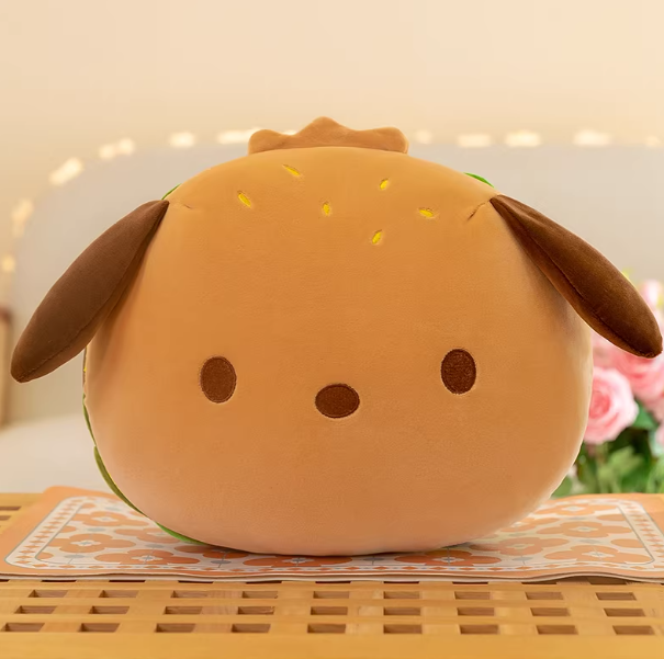 Hamburger Puppy Plush 8 inch