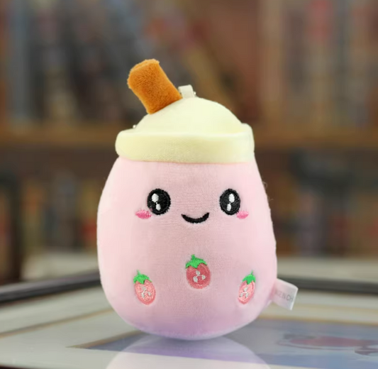 Pink Boba Cute and Soft Keychain