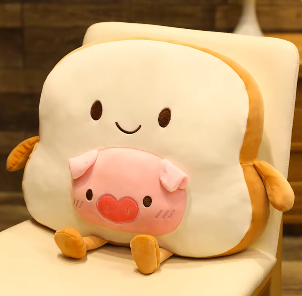 Piggy Toast Plushie 18 inches