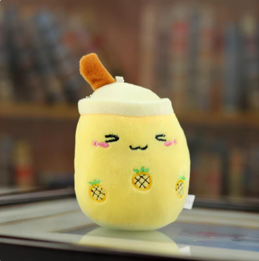 Yellow Boba Cute and Soft Keychain