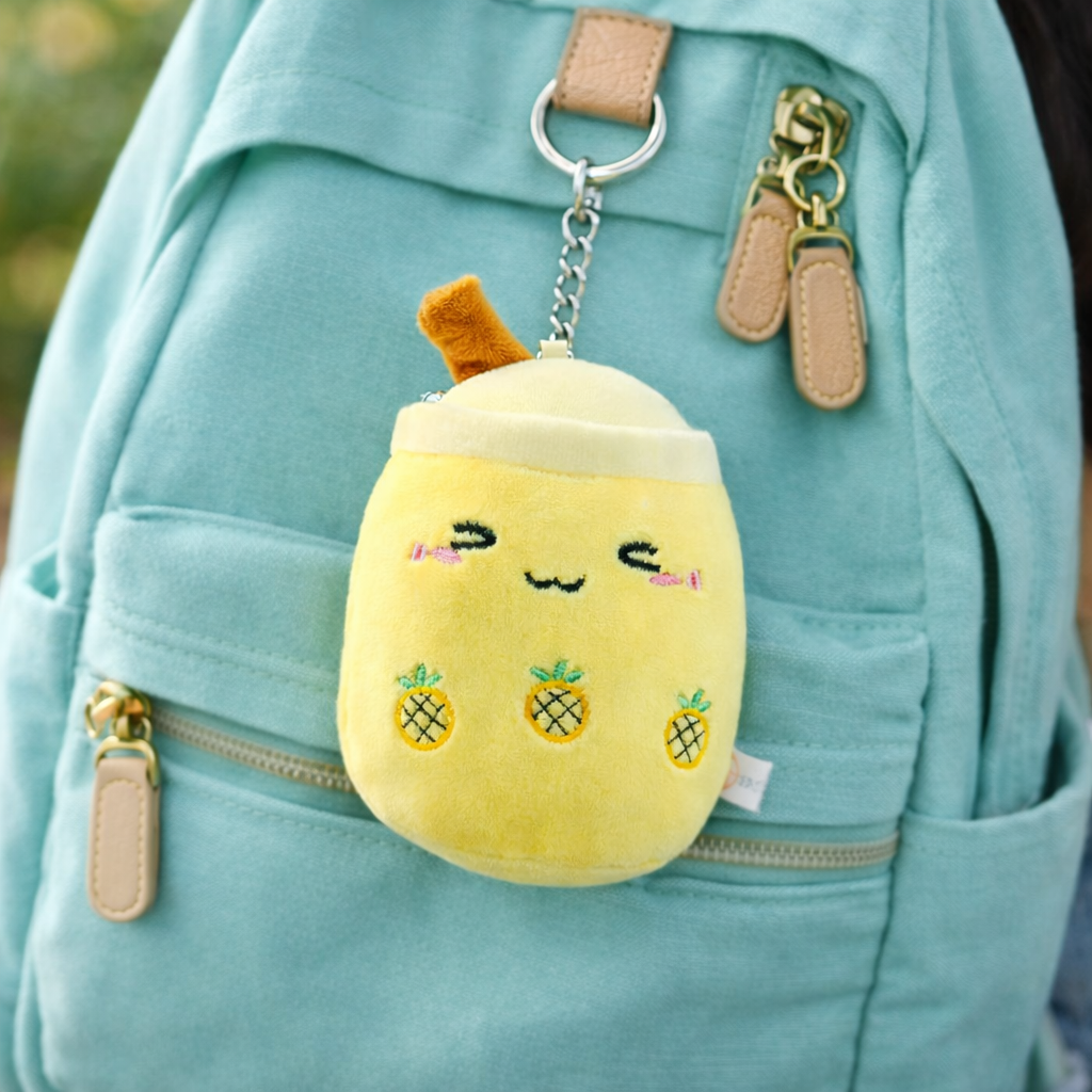 Yellow Boba Cute and Soft Keychain
